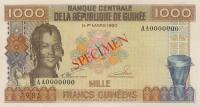Gallery image for Guinea p32s: 1000 Francs