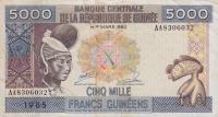 p33a from Guinea: 5000 Francs from 1985