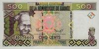 p36 from Guinea: 500 Francs from 1998