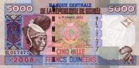 p41a from Guinea: 5000 Francs from 2006