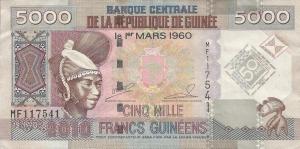 Gallery image for Guinea p44b: 5000 Francs