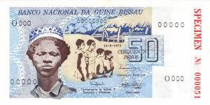 p1s from Guinea-Bissau: 50 Pesos from 1975 p1s from Guinea-Bissau: 50 Pesos from 1975