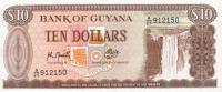 p23f from Guyana: 10 Dollars from 1966