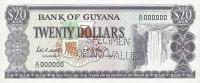 p24s from Guyana: 20 Dollars from 1966