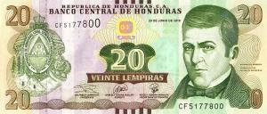 p100d from Honduras: 20 Lempiras from 2019 p100d from Honduras: 20 Lempiras from 2019