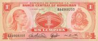 p58a from Honduras: 1 Lempira from 1974