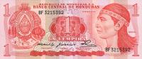 p68a from Honduras: 1 Lempira from 1980