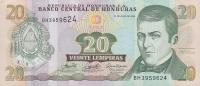 p93a from Honduras: 20 Lempiras from 2006