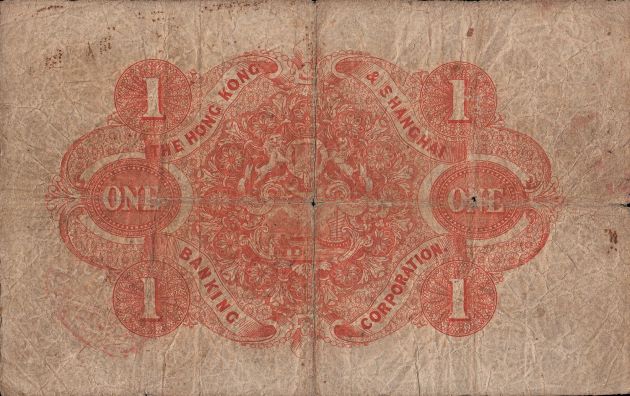 Back of Hong Kong p113: 1 Dollar from 1879