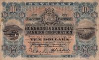 p167 from Hong Kong: 10 Dollars from 1913