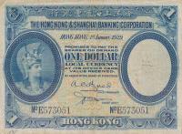 p172b from Hong Kong: 1 Dollar from 1929