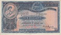 p174b from Hong Kong: 10 Dollars from 1929