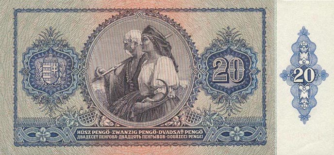 Back of Hungary p109: 20 Pengo from 1941