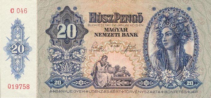 Front of Hungary p109: 20 Pengo from 1941