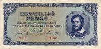 p122 from Hungary: 1000000 Pengo from 1945