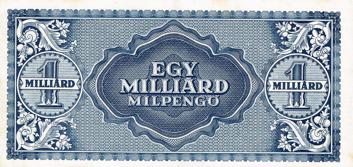 Back of Hungary p131a: 1000000000 Milpengo from 1946