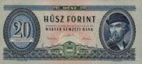 p169a from Hungary: 20 Forint from 1957