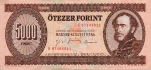 p177d from Hungary: 5000 Forint from 1995
