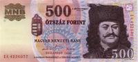 p188a from Hungary: 500 Forint from 2001