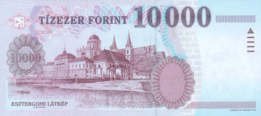 Back of Hungary p192f: 10000 Forint from 2007