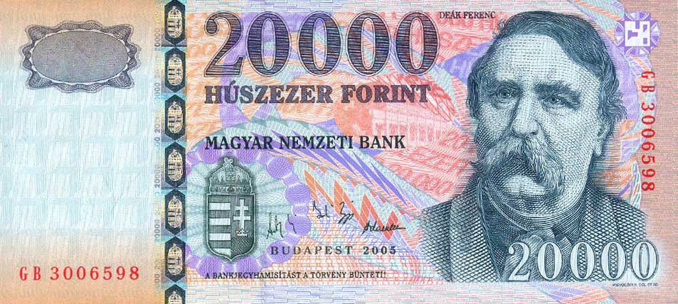 Front of Hungary p193b: 20000 Forint from 2005