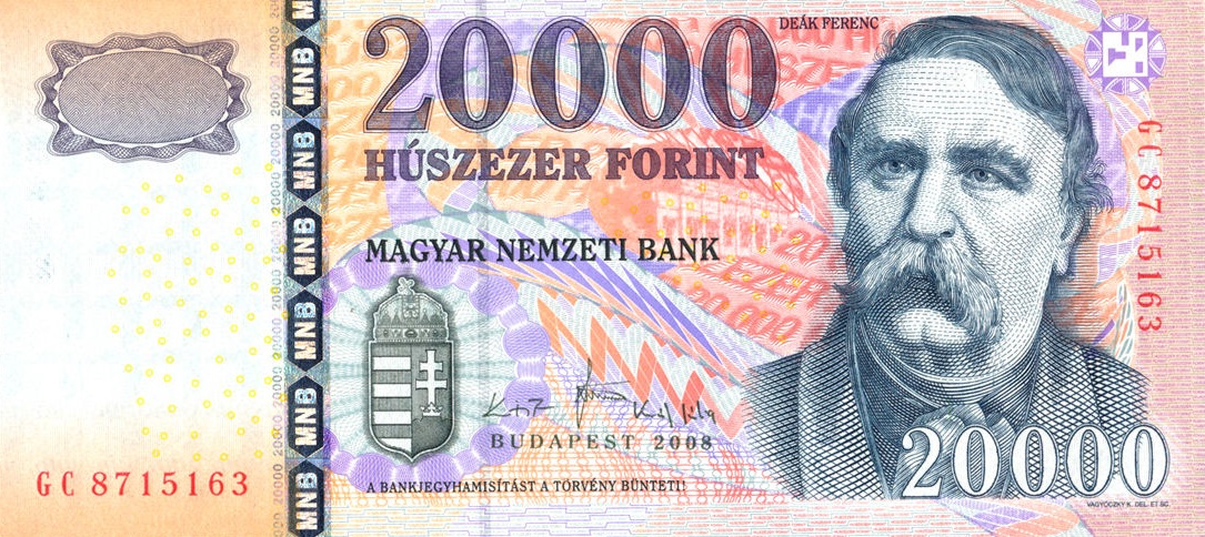 Front of Hungary p201a: 20000 Forint from 2008