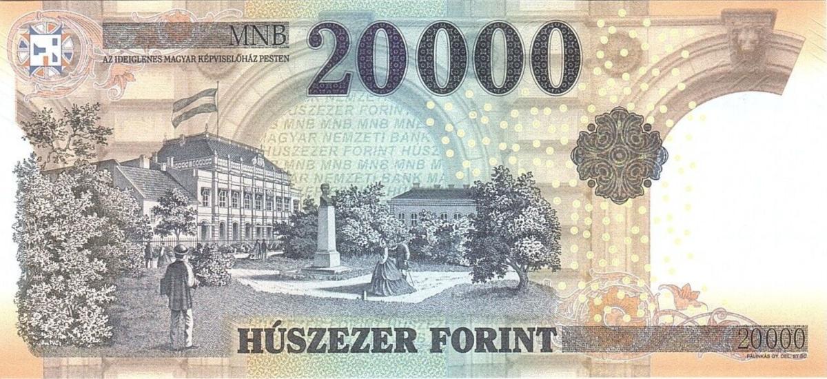 Back of Hungary p207d: 20000 Forint from 2020