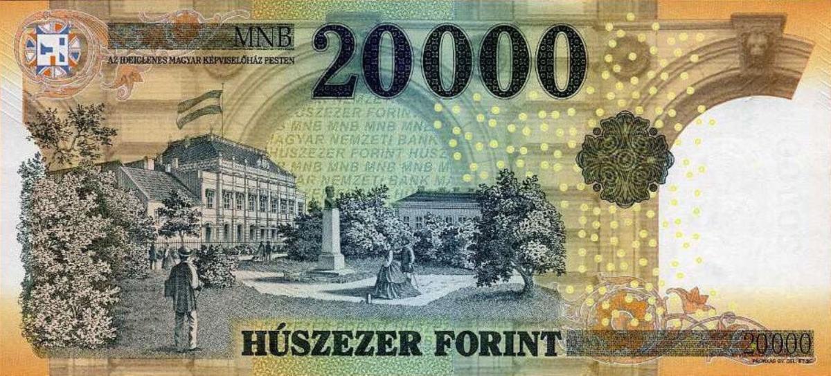 Back of Hungary p207f: 20000 Forint from 2022