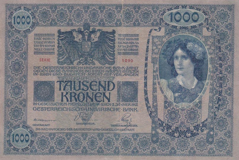 Back of Hungary p31: 1000 Korona from 1920