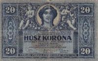 p38a from Hungary: 20 Korona from 1919