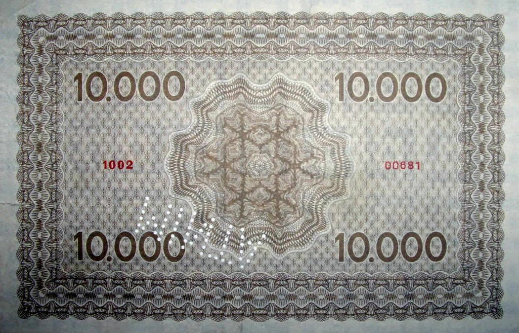 Back of Hungary p3: 10000 Korona from 1914