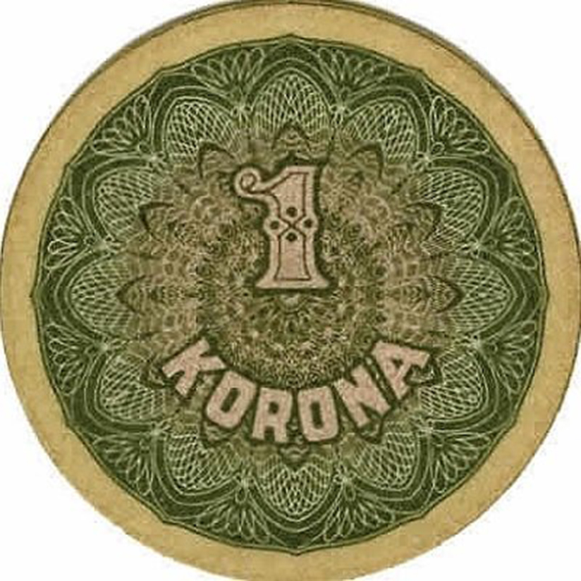 Front of Hungary p55: 1 Korona from 1920