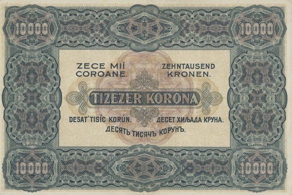 Back of Hungary p68a: 10000 Korona from 1920