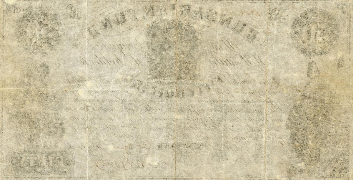 Back of Hungary pS139: 50 Dollars from 1852