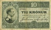 p24 from Iceland: 10 Kronur from 1928