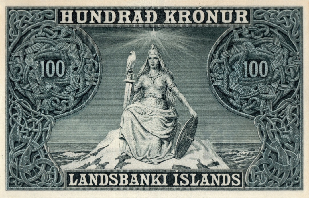 Back of Iceland p26: 100 Kronur from 1927