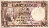 p27b from Iceland: 5 Kronur from 1928