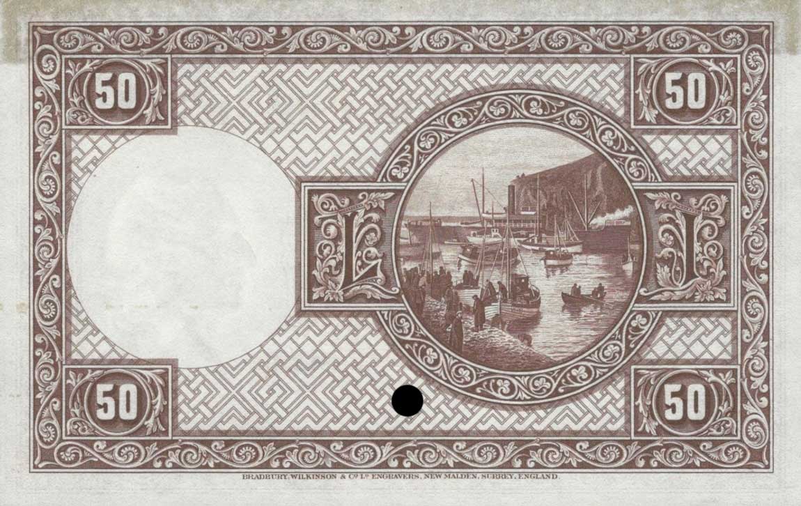 Back of Iceland p29ct: 50 Kronur from 1928