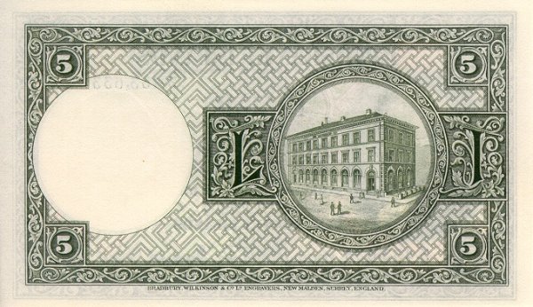 Back of Iceland p32a: 5 Kronur from 1928