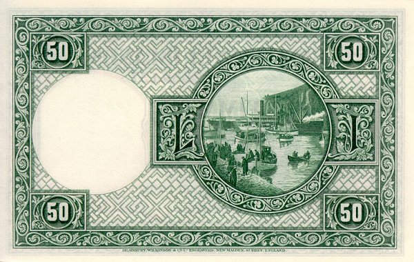 Back of Iceland p34a: 50 Kronur from 1928