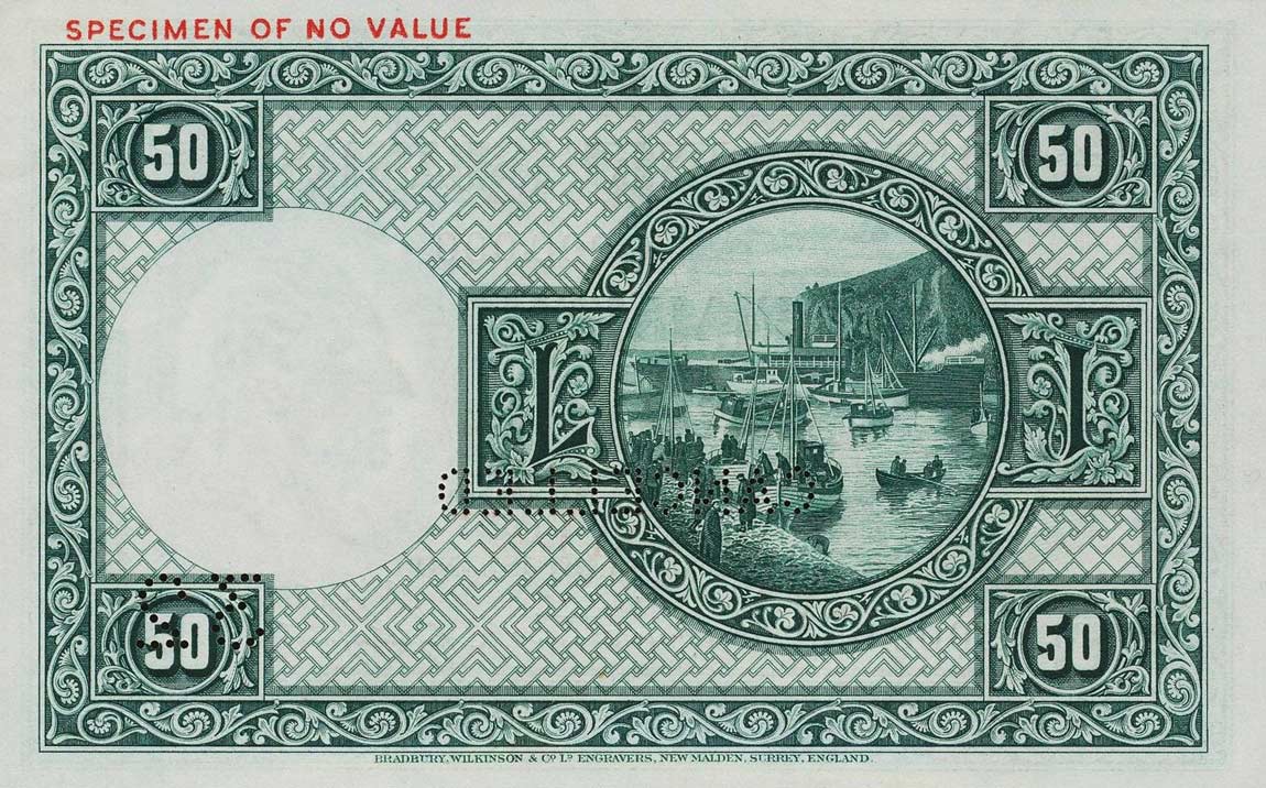 Back of Iceland p34s: 50 Kronur from 1928