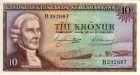 Gallery image for Iceland p38a: 10 Kronur from 1957