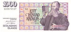 Gallery image for Iceland p59A: 1000 Kronur