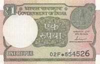 Gallery image for India p117c: 1 Rupee from 2017