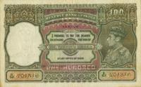 p20i from India: 100 Rupees from 1943