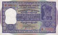 p44 from India: 100 Rupees from 1960