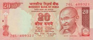 p89Ad from India: 20 Rupees from 2002
