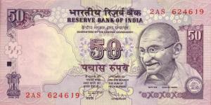 Gallery image for India p97o: 50 Rupees from 2009