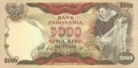 p114a from Indonesia: 5000 Rupiah from 1975