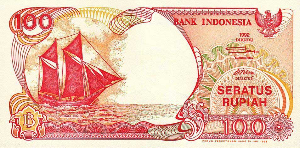 Front of Indonesia p127c: 100 Rupiah from 1994